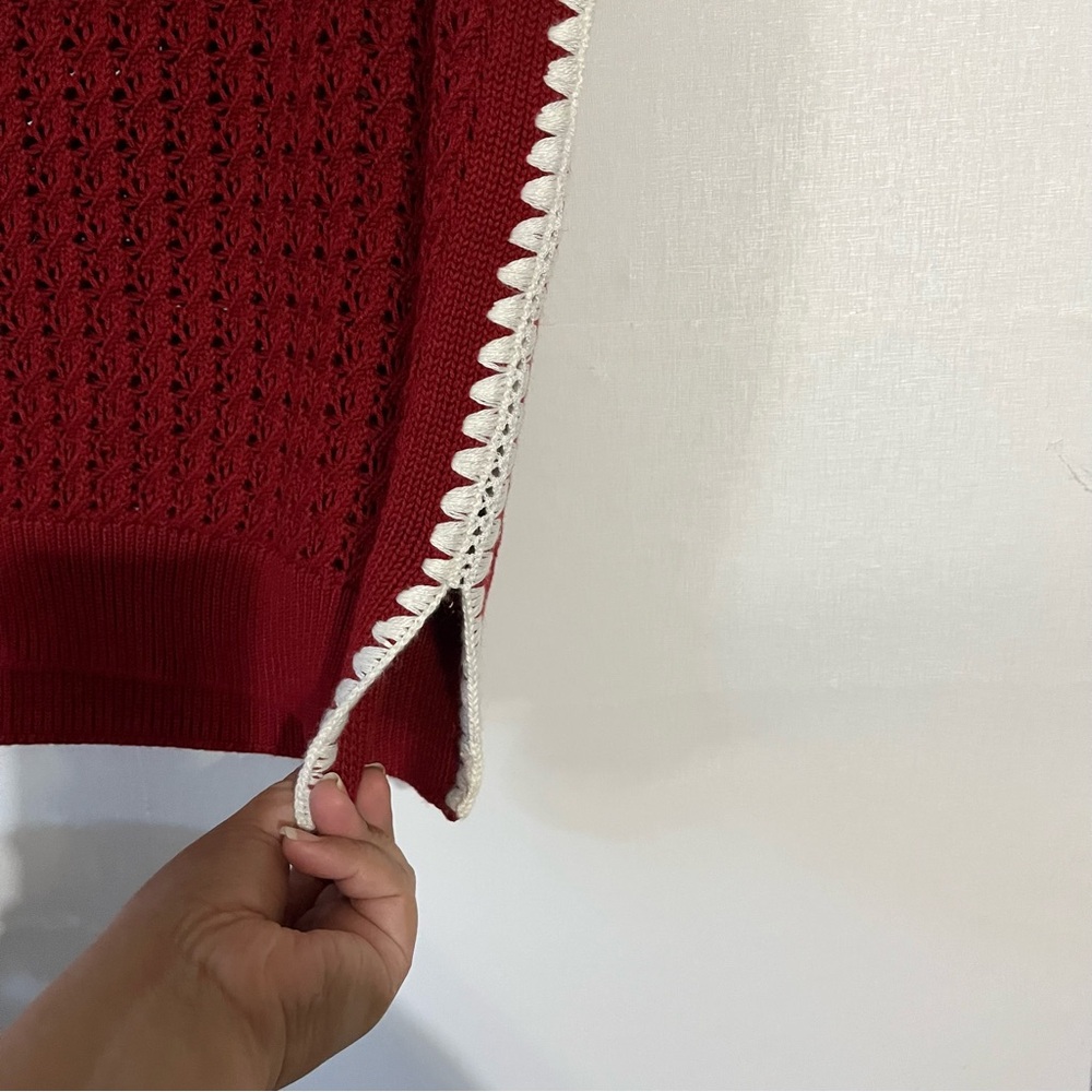 Varley Delaney Knit Vest in red - Picture 6 of 9